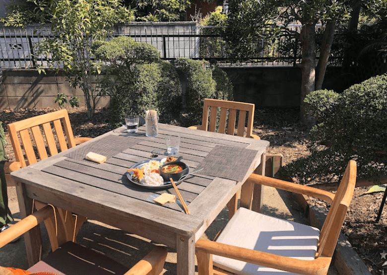 garden cafe ALL THE ORZA カフェロケ地